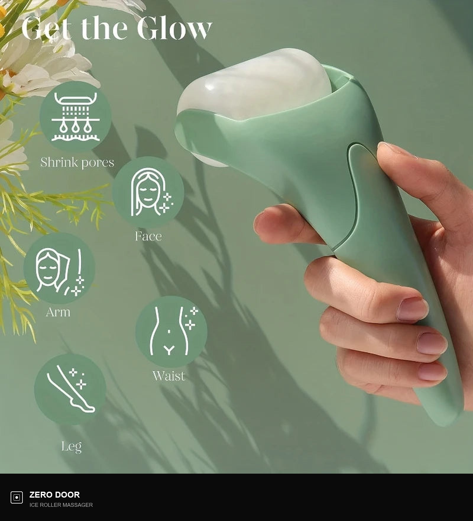 Ice Roller Massager Facial Ice Head Roller Massage