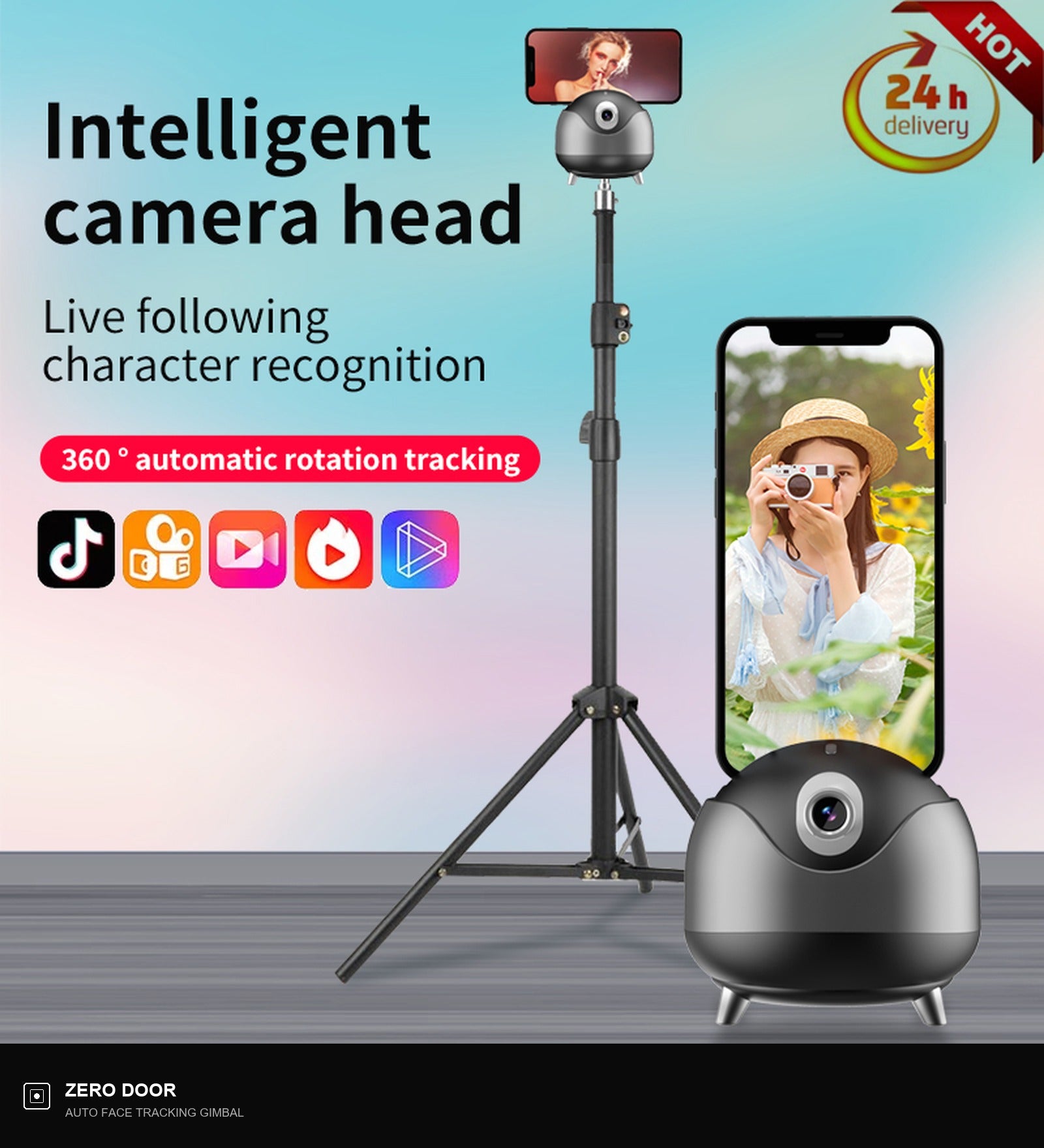 Auto Face Tracking Gesture Gimbal Stabilizer Phone