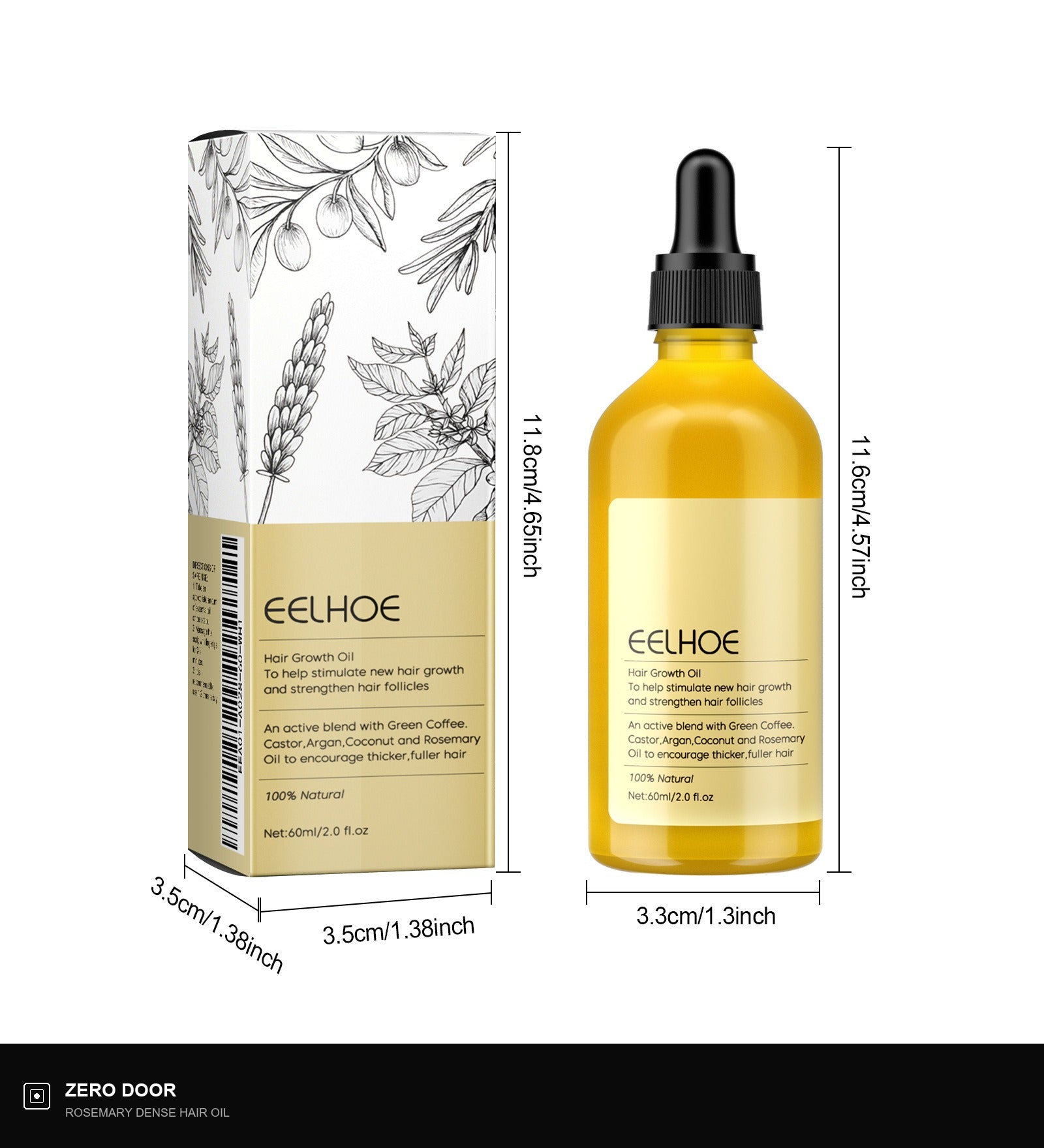 Plant Extract Rosemary Dense Hair Oil