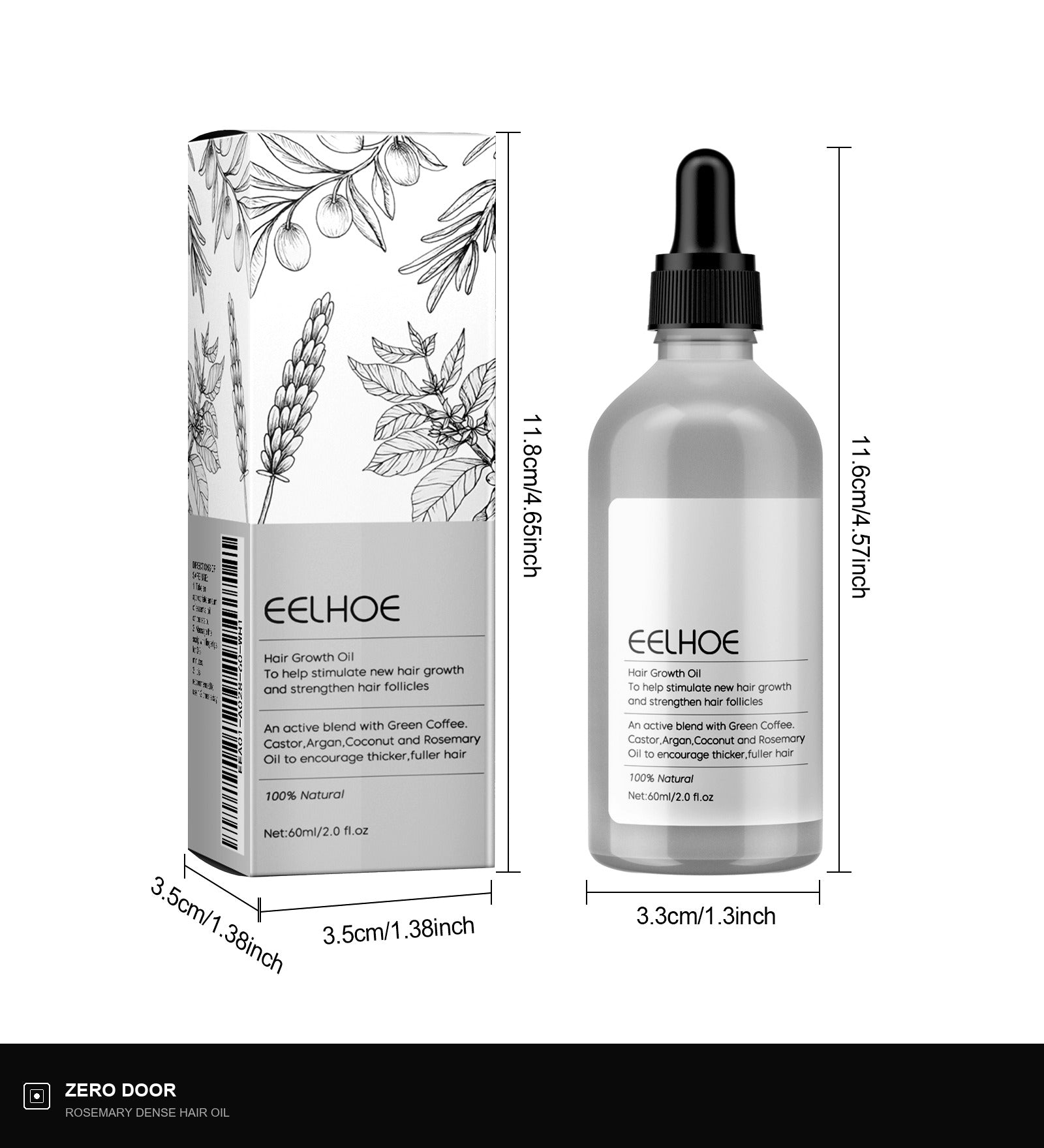 Plant Extract Rosemary Dense Hair Oil