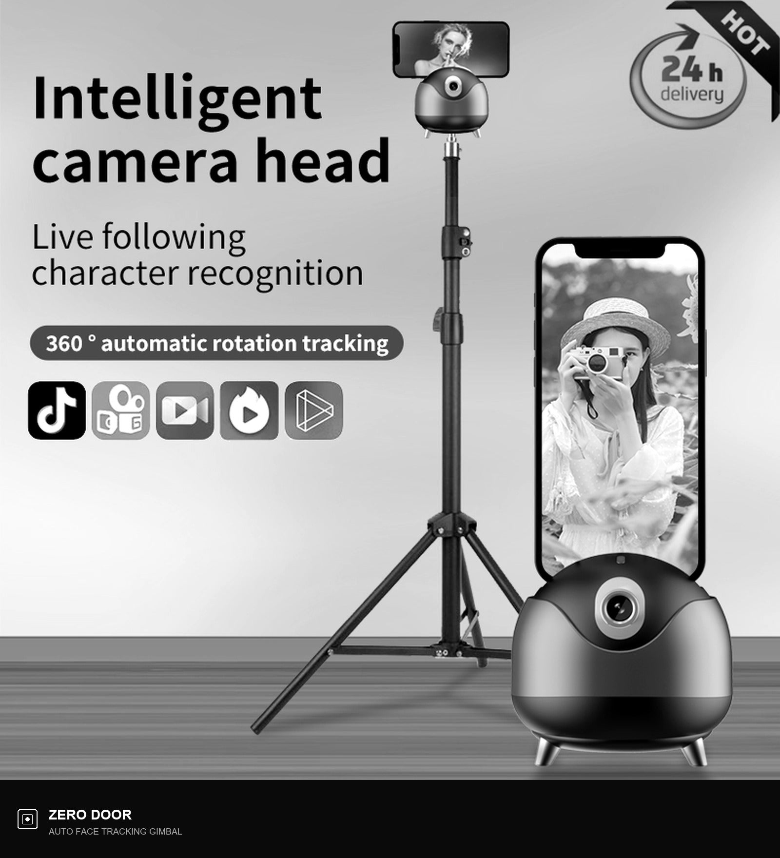 Auto Face Tracking Gesture Gimbal Stabilizer Phone